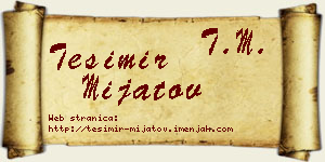 Tešimir Mijatov vizit kartica